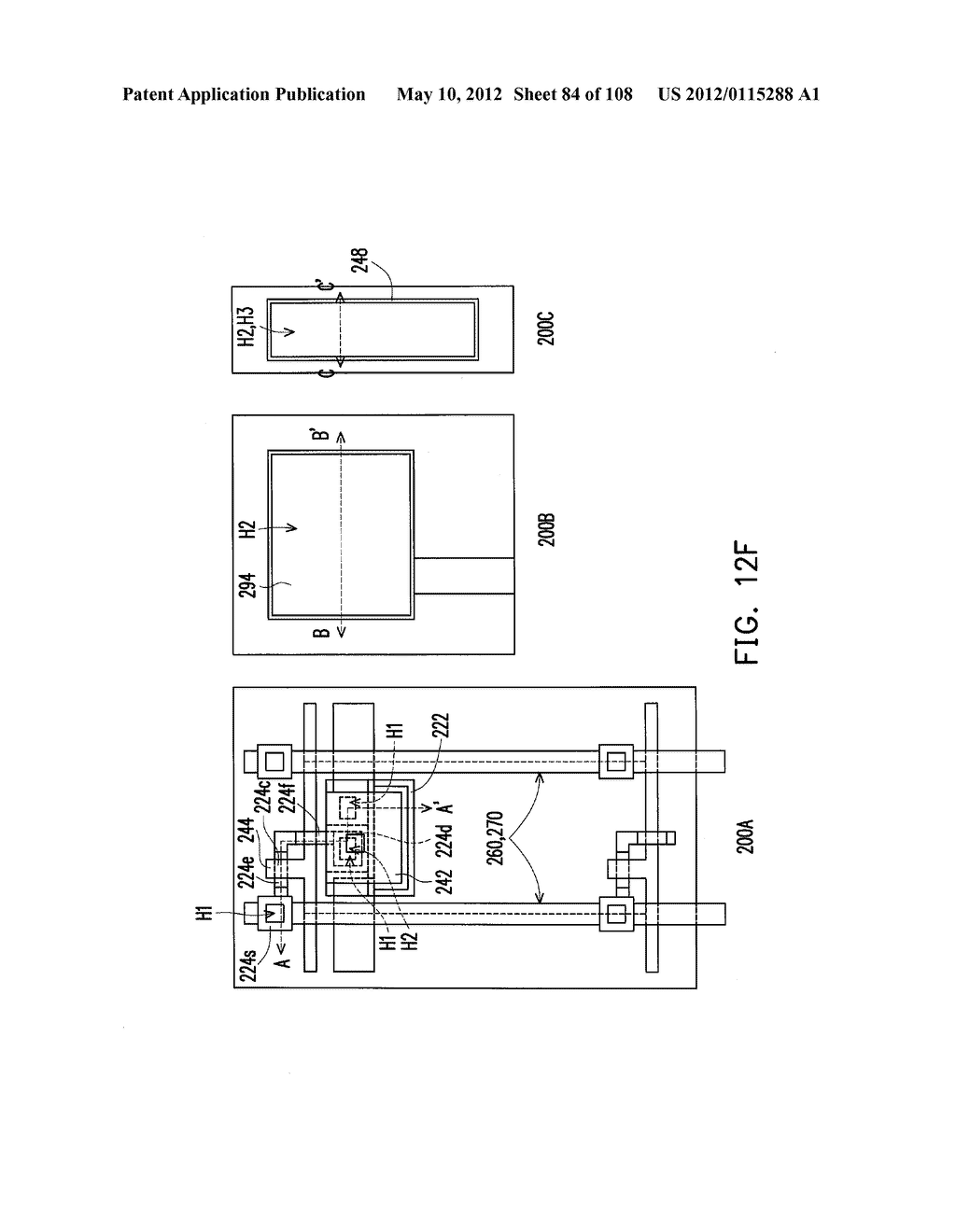 METHOD FOR FABRICATING ACTIVE DEVICE ARRAY SUBSTRATE - diagram, schematic, and image 85