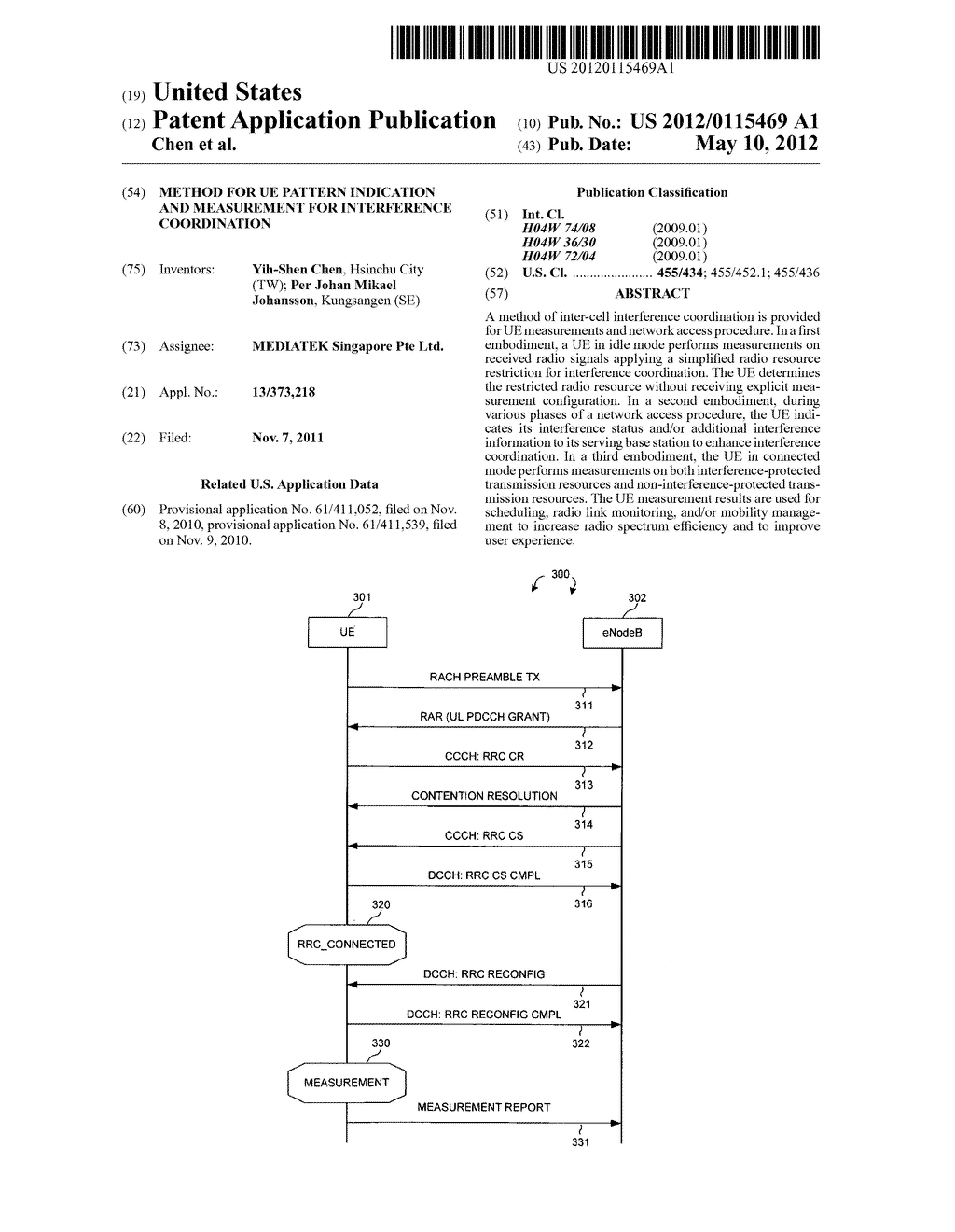 Method for UE pattern indication and measurement for interference     coordination - diagram, schematic, and image 01