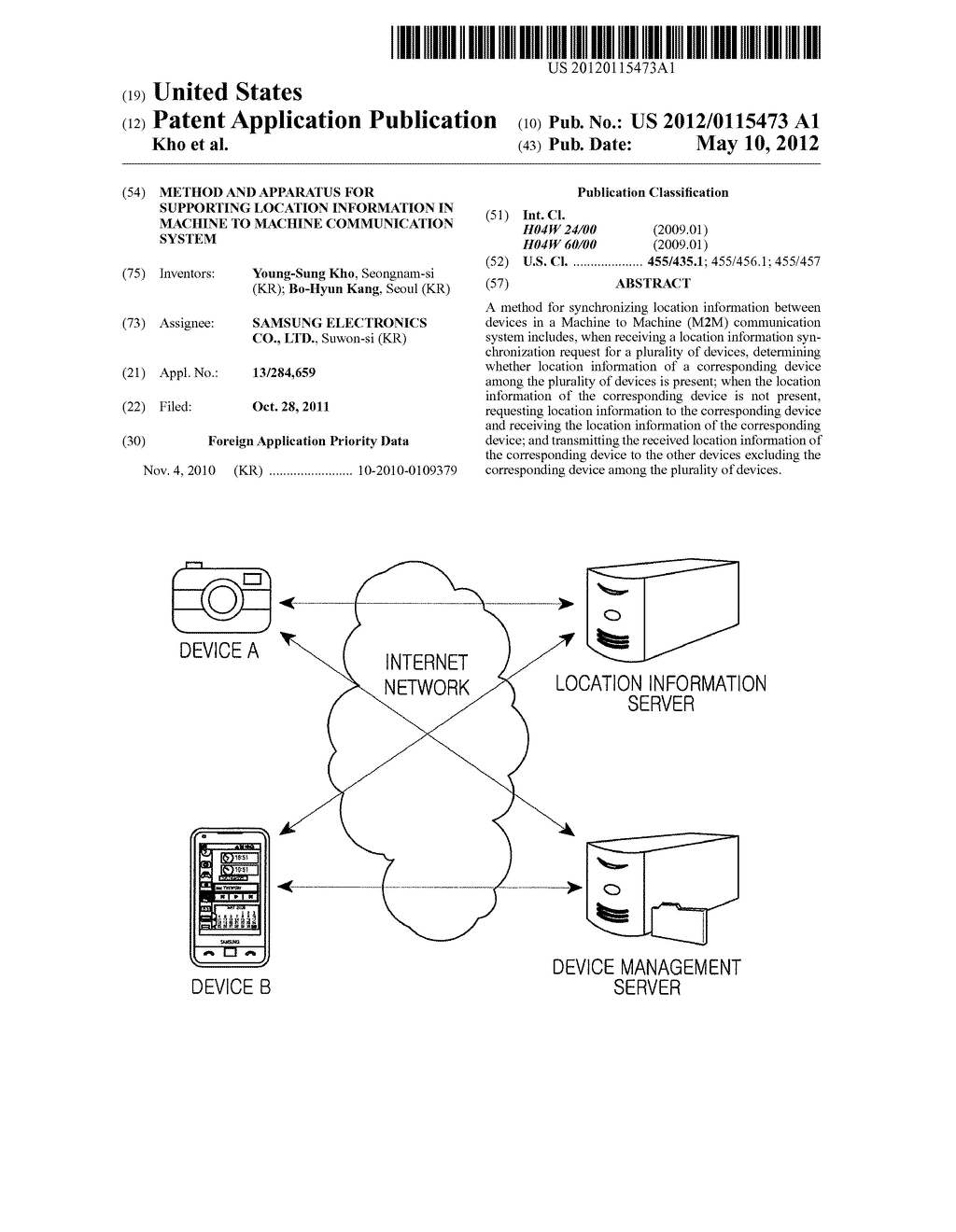 METHOD AND APPARATUS FOR SUPPORTING LOCATION INFORMATION IN MACHINE TO     MACHINE COMMUNICATION SYSTEM - diagram, schematic, and image 01