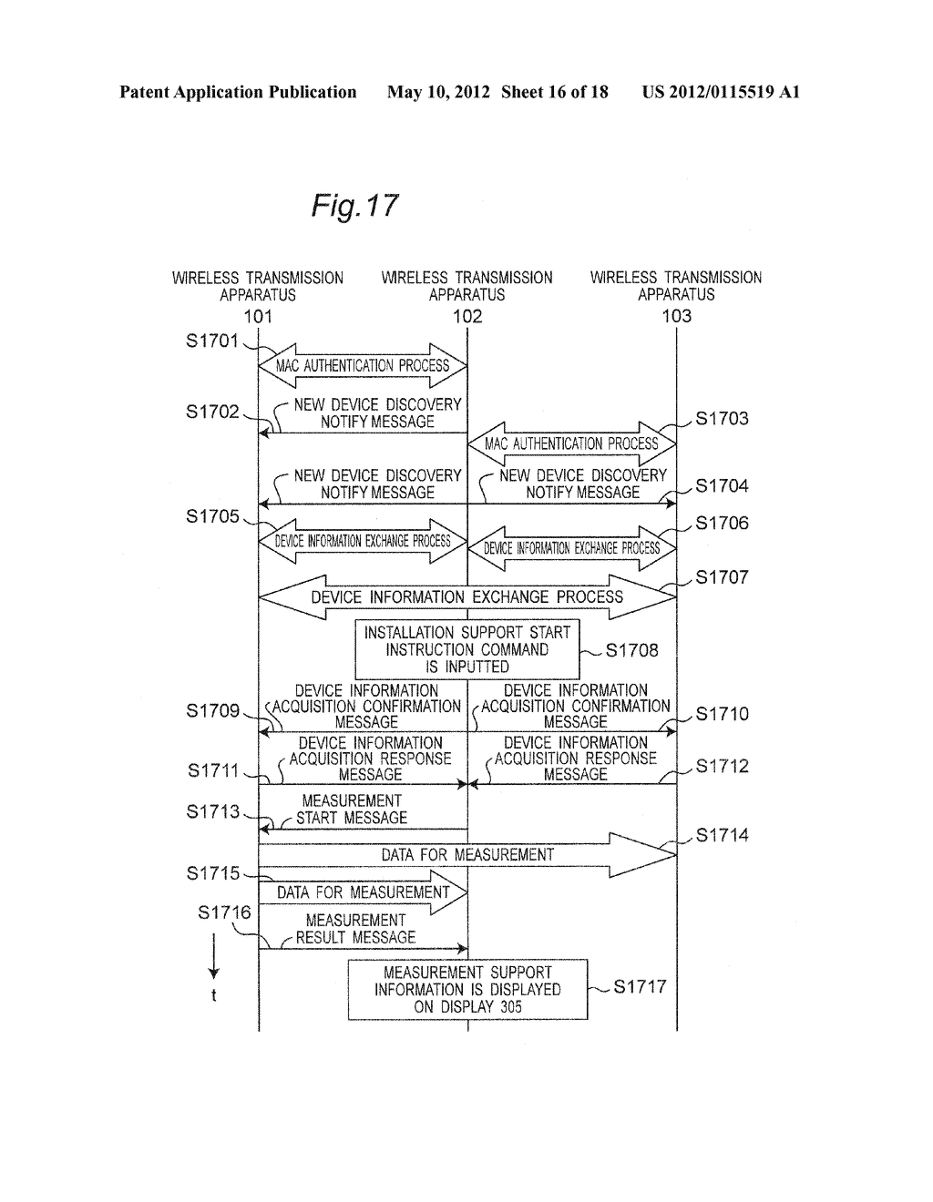 WIRELESS TRANSMISSION APPARATUS FOR GENERATING INSTALLATION SUPPORT     INFORMATION REPRESENTING INSTALLATION METHOD OF EACH WIRELESS     TRANSMISSION APPARATUS - diagram, schematic, and image 17