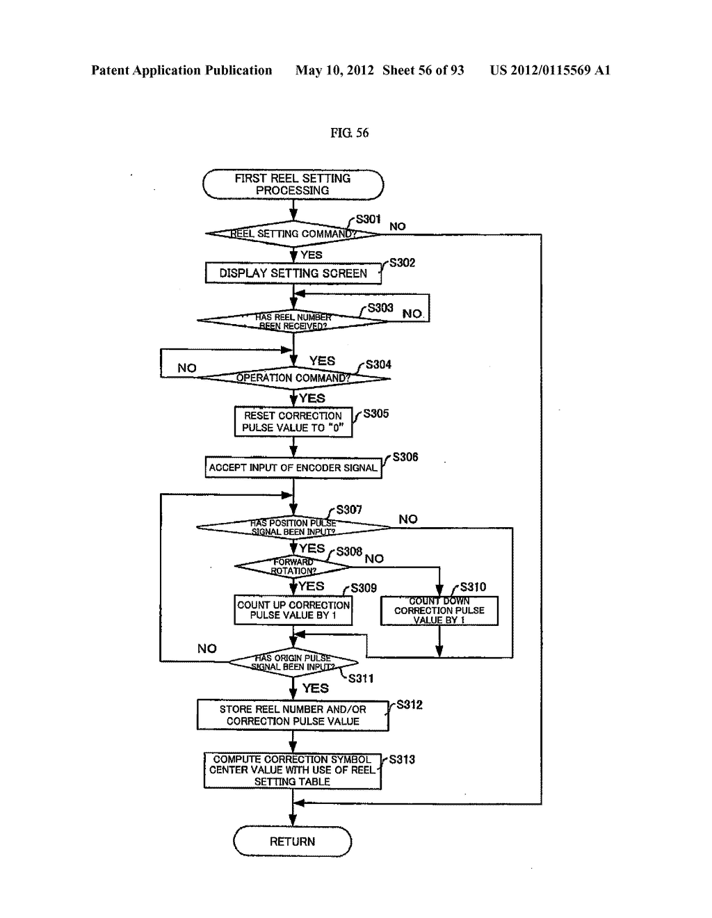 GAMING MACHINE CAPABLE OF BROADCASTING A STATUS OF A GAME BY A REEL ACTION - diagram, schematic, and image 57