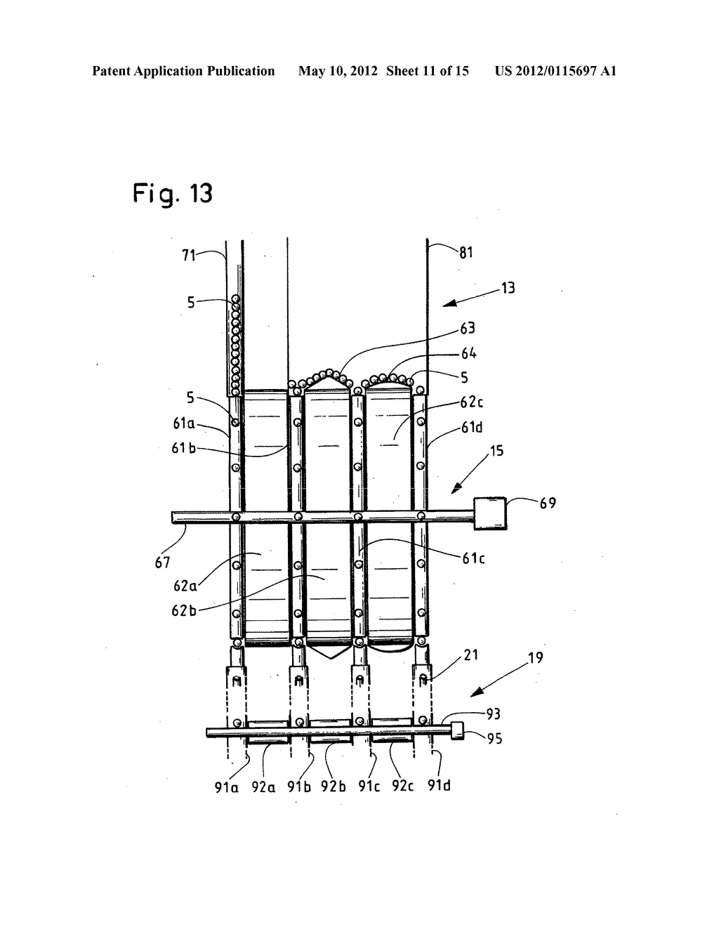 METHOD AND DEVICE FOR INSERTING OBJECTS INTO AN ENDLESS FILTER ROD OF THE     TOBACCO PROCESSING INDUSTRY - diagram, schematic, and image 12
