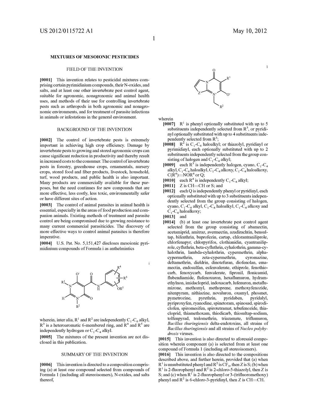 MIXTURES OF MESOIONIC PESTICIDES - diagram, schematic, and image 02