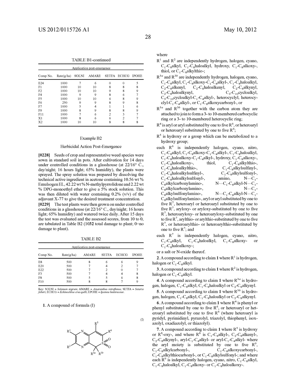 HERBICIDAL COMPOUNDS - diagram, schematic, and image 29