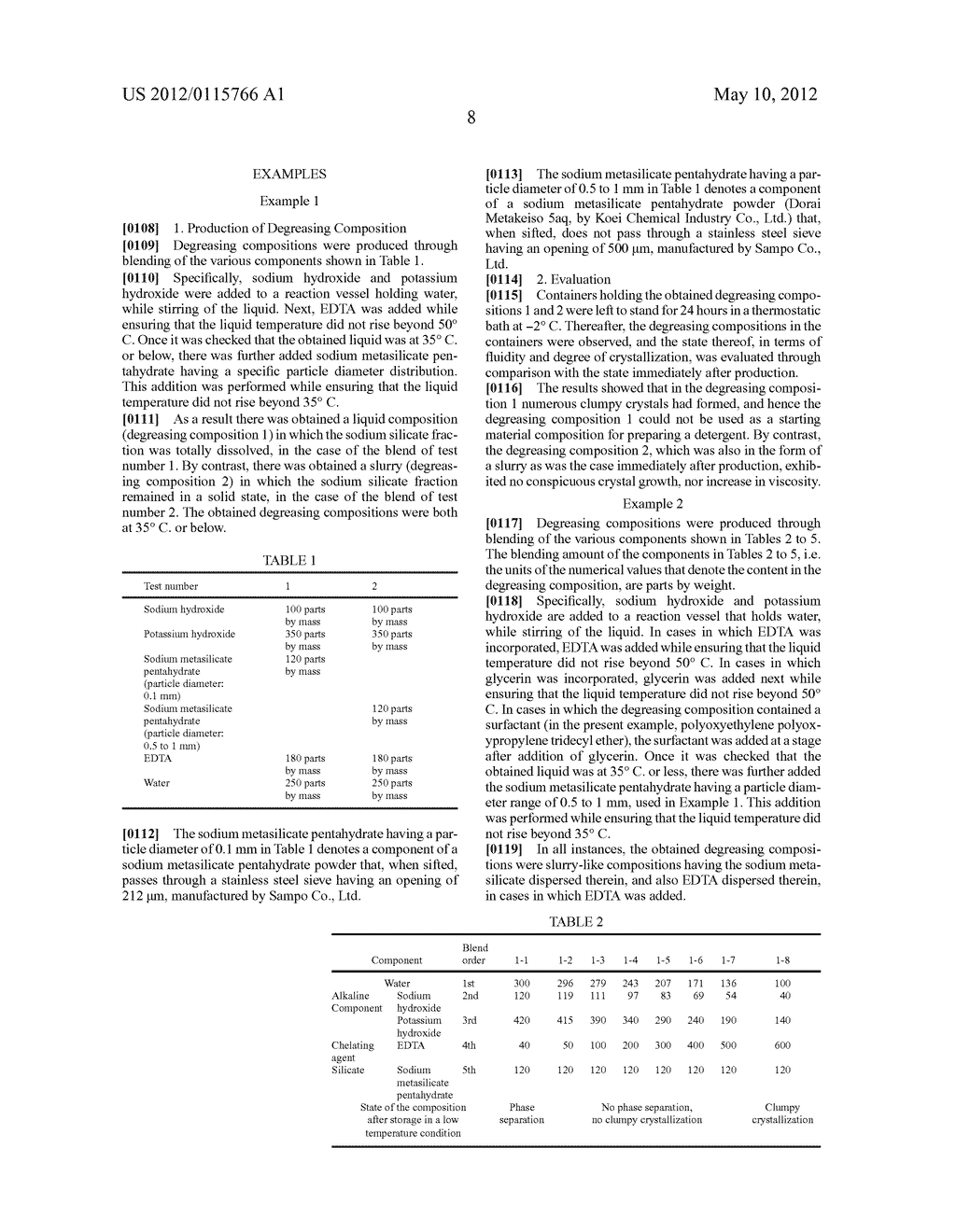 DEGREASING COMPOSITION AND PRODUCTION METHOD THEREOF - diagram, schematic, and image 09