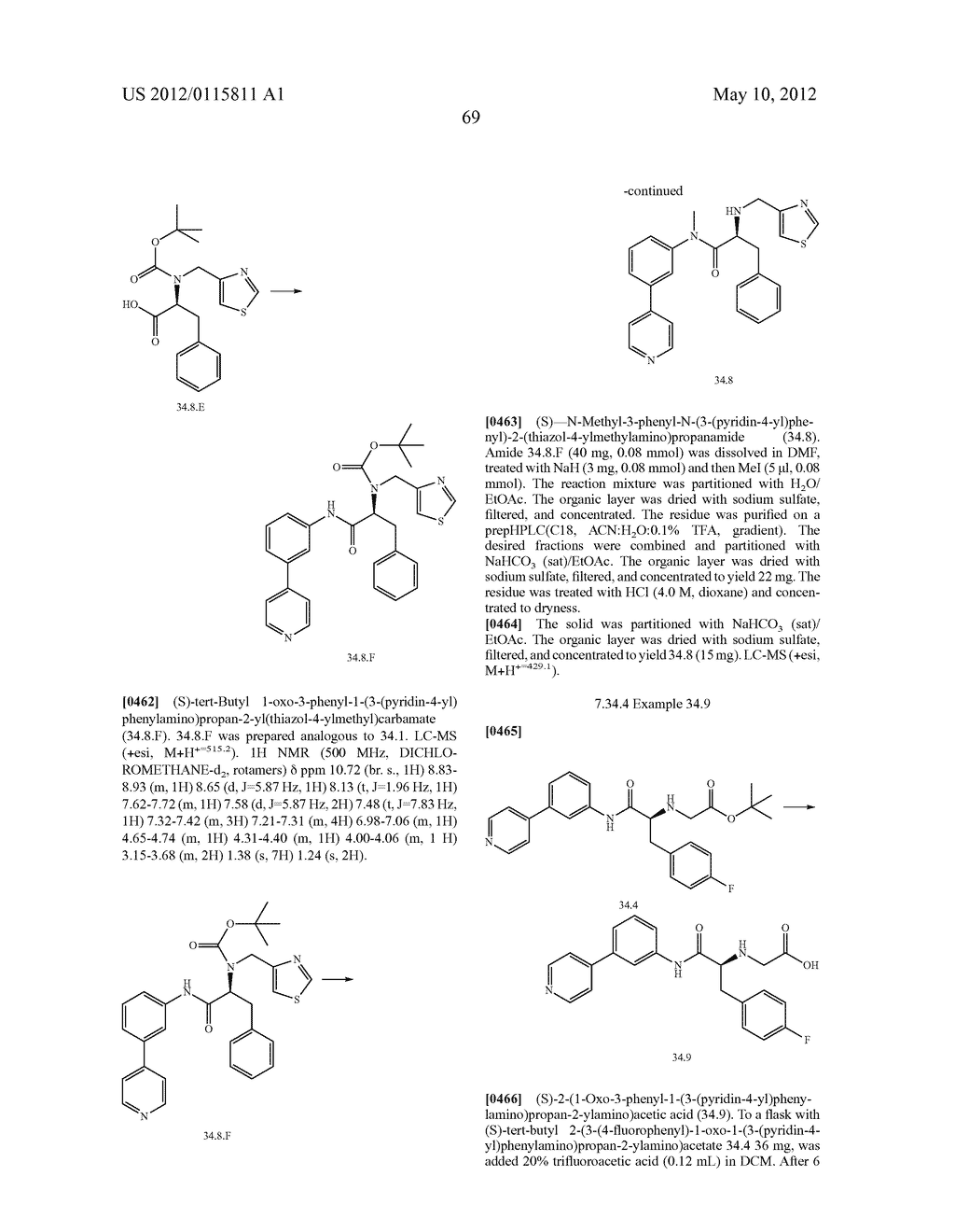 PHENYLANALINE AMIDE DERIVATIVES USEFUL FOR TREATING INSULIN-RELATED     DISEASES AND CONDITIONS - diagram, schematic, and image 76