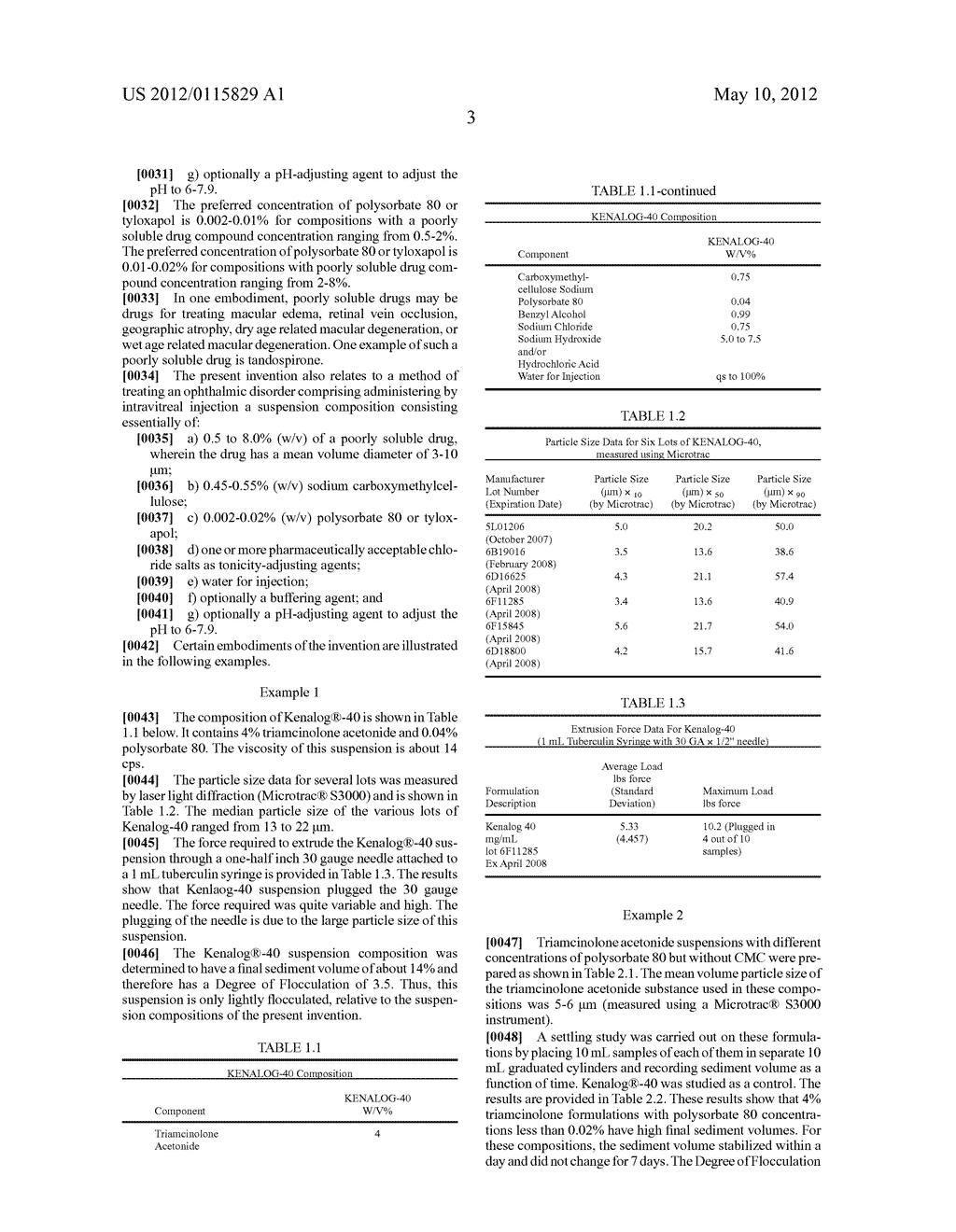 Low Viscosity, Highly Flocculated Triamcinolone Acetonide Suspensions for     Intravitreal Injection - diagram, schematic, and image 04