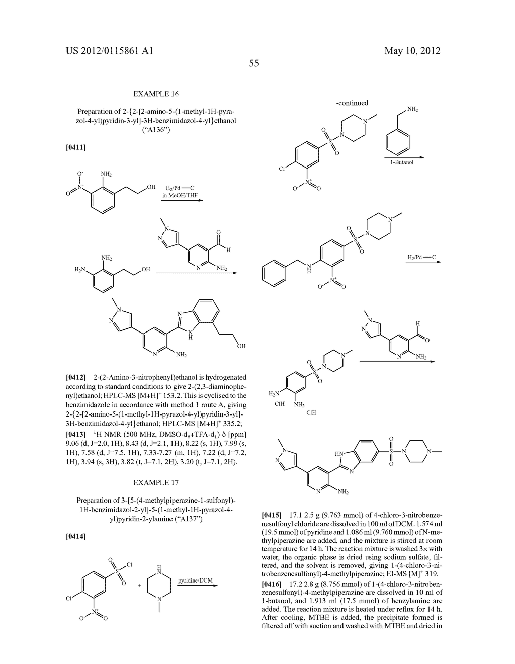 AMINOPYRIDINE DERIVATIVES FOR TREATING TUMORS AND INFLAMMATORY DISEASES - diagram, schematic, and image 56