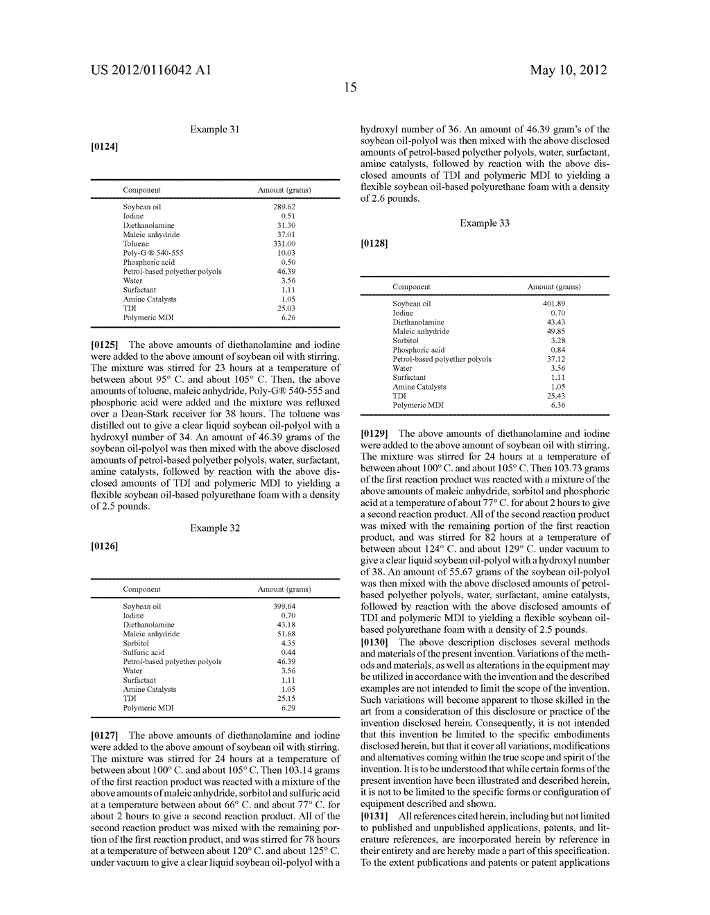 Method of synthesizing tuneably high functionality in high molecular     weight natural oil polyols - diagram, schematic, and image 16