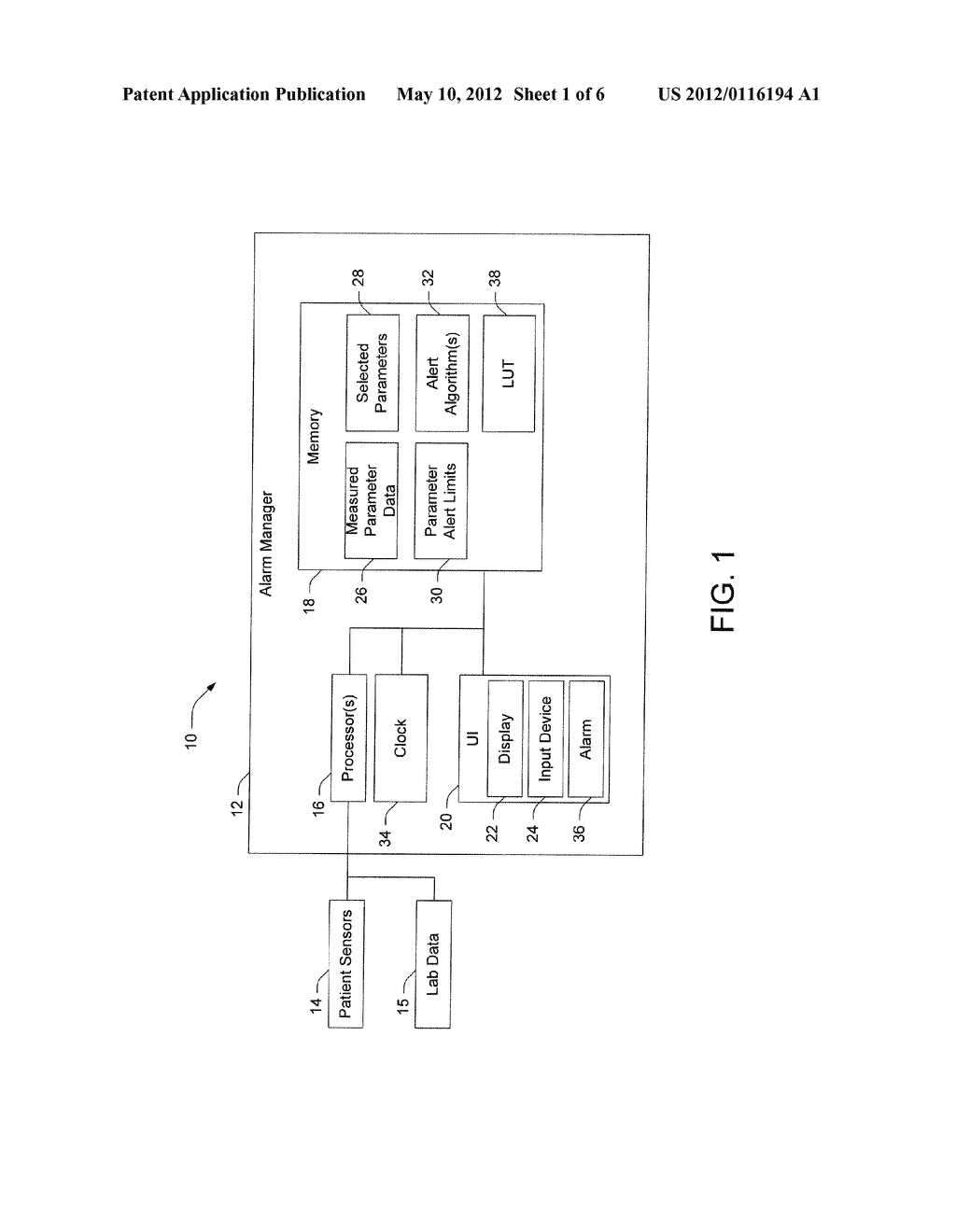 METHOD FOR AUTOMATIC SETTING TIME VARYING PARAMETER ALERT AND ALARM LIMITS - diagram, schematic, and image 02