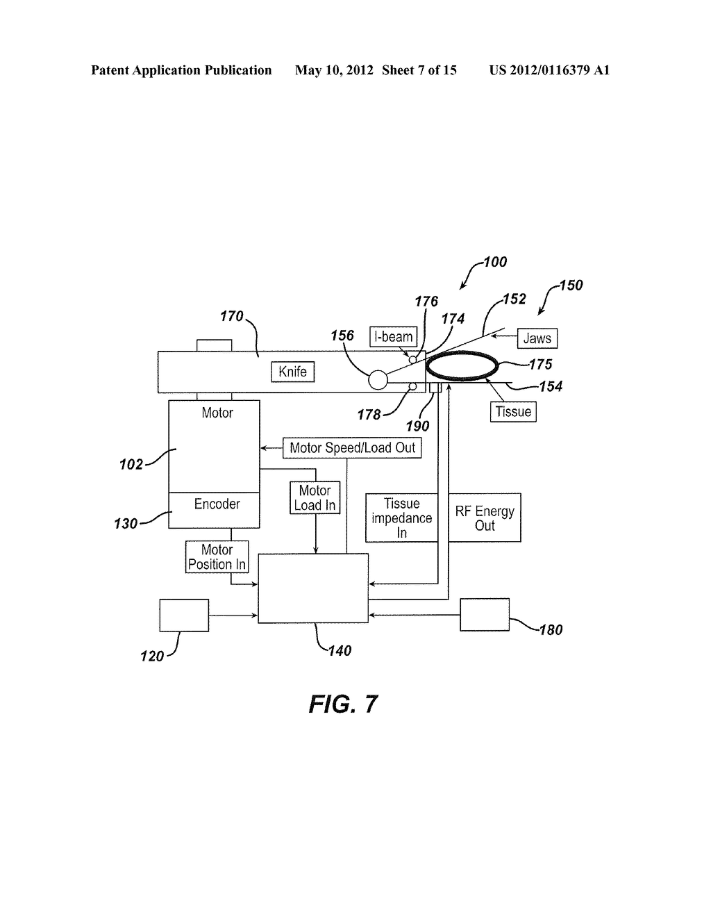 Motor Driven Electrosurgical Device With Mechanical And Electrical     Feedback - diagram, schematic, and image 08