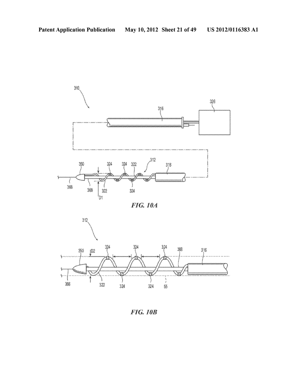 CATHETER APPARATUSES HAVING MULTI-ELECTRODE ARRAYS FOR RENAL     NEUROMODULATION AND ASSOCIATED SYSTEMS AND METHODS - diagram, schematic, and image 22