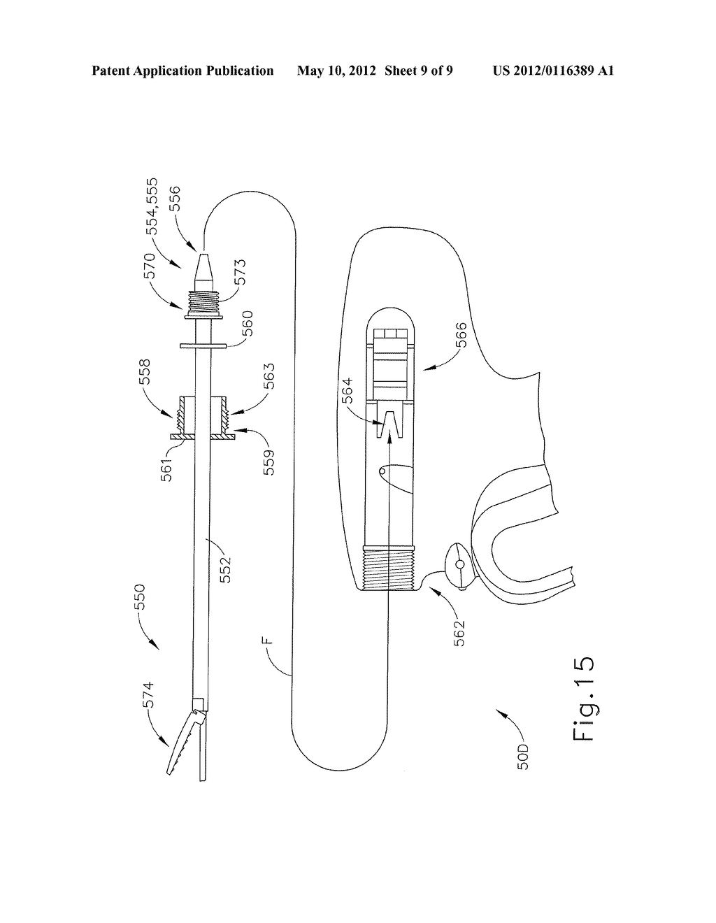 SURGICAL INSTRUMENT SHAFT WITH RESILIENTLY BIASED COUPLING TO HANDPIECE - diagram, schematic, and image 10