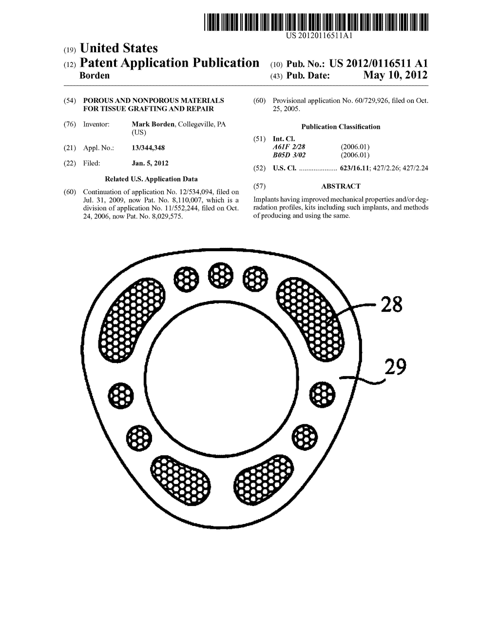 Porous and Nonporous Materials for Tissue Grafting and Repair - diagram, schematic, and image 01