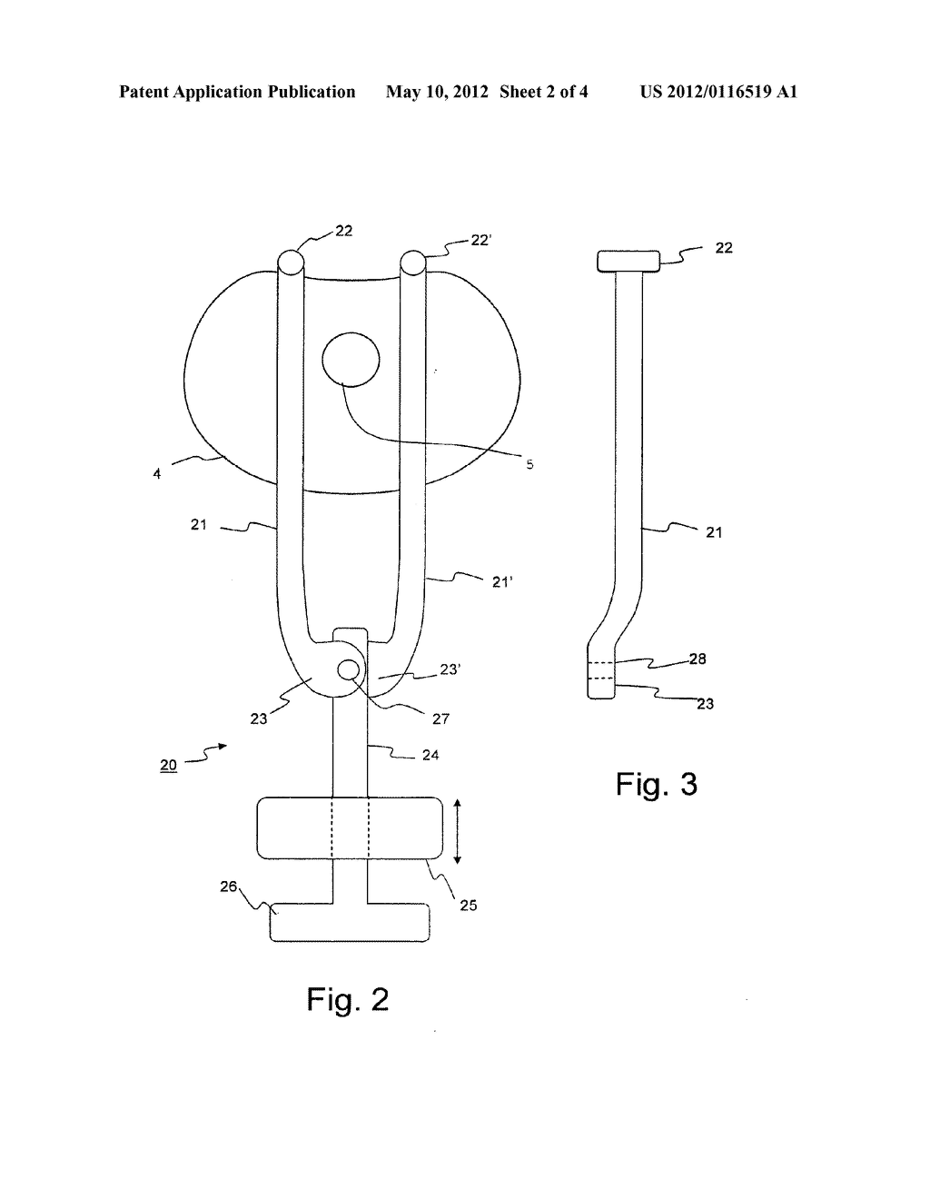 Surgical Extractor and Method of Removing Intervertebral Disc Prosthesis - diagram, schematic, and image 03