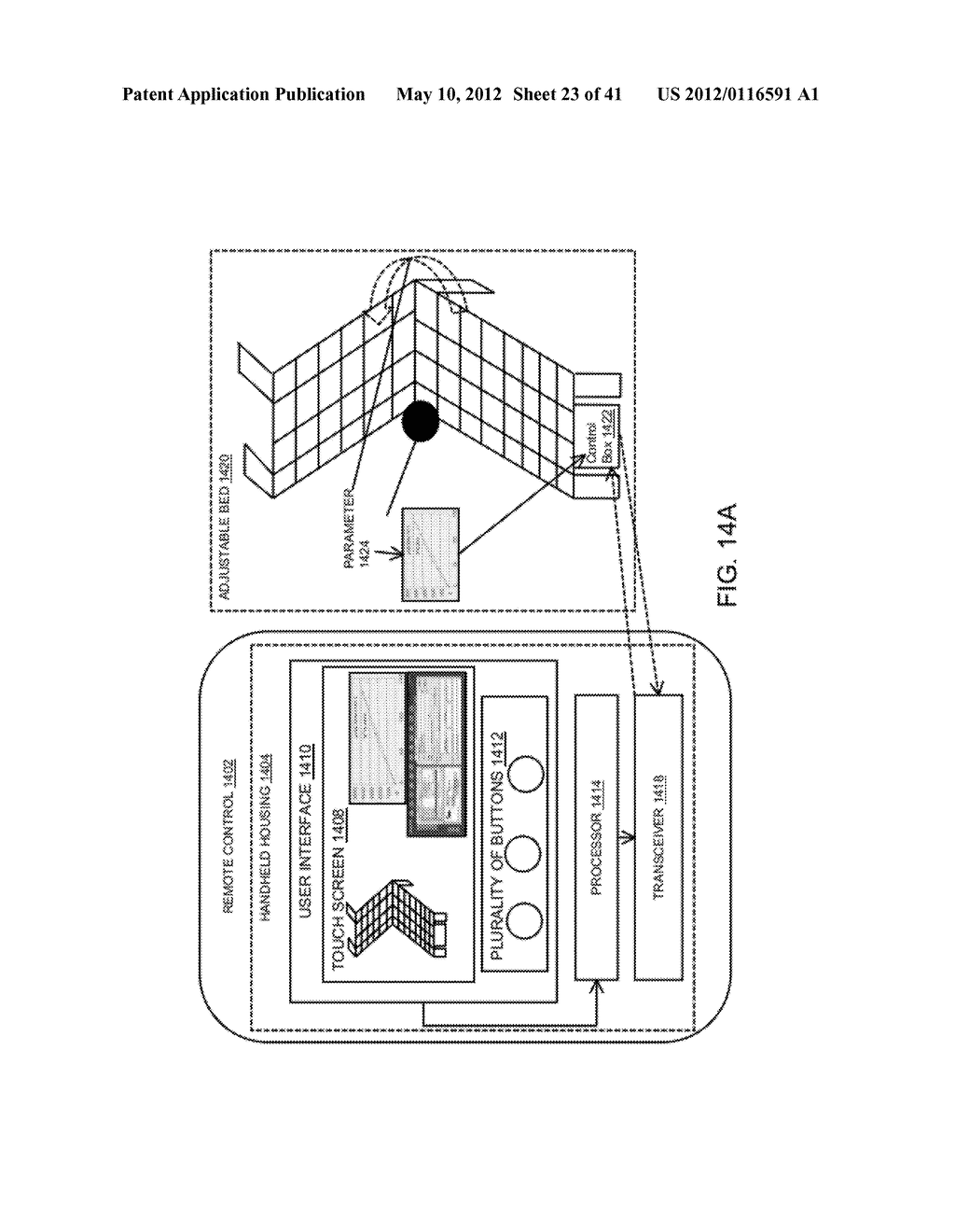 FEEDBACK LOOP IN CONTROL OF AN ADJUSTABLE BED INCLUDING A MEMORY - diagram, schematic, and image 24