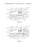 HVAC CONTROLLER THAT SELECTIVELY REPLACES OPERATING INFORMATION ON A     DISPLAY WITH SYSTEM STATUS INFORMATION diagram and image