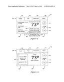 HVAC CONTROLLER THAT SELECTIVELY REPLACES OPERATING INFORMATION ON A     DISPLAY WITH SYSTEM STATUS INFORMATION diagram and image