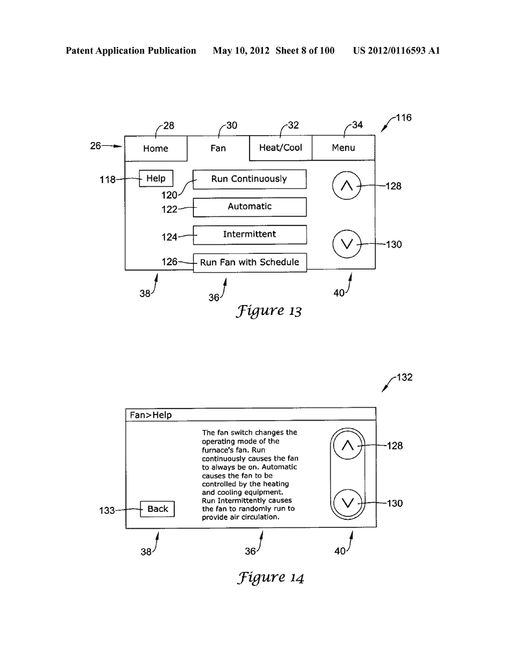 HVAC CONTROLLER THAT SELECTIVELY REPLACES OPERATING INFORMATION ON A     DISPLAY WITH SYSTEM STATUS INFORMATION - diagram, schematic, and image 09