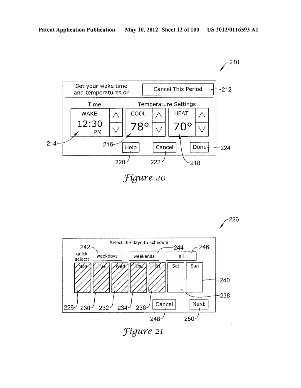 HVAC CONTROLLER THAT SELECTIVELY REPLACES OPERATING INFORMATION ON A     DISPLAY WITH SYSTEM STATUS INFORMATION - diagram, schematic, and image 13