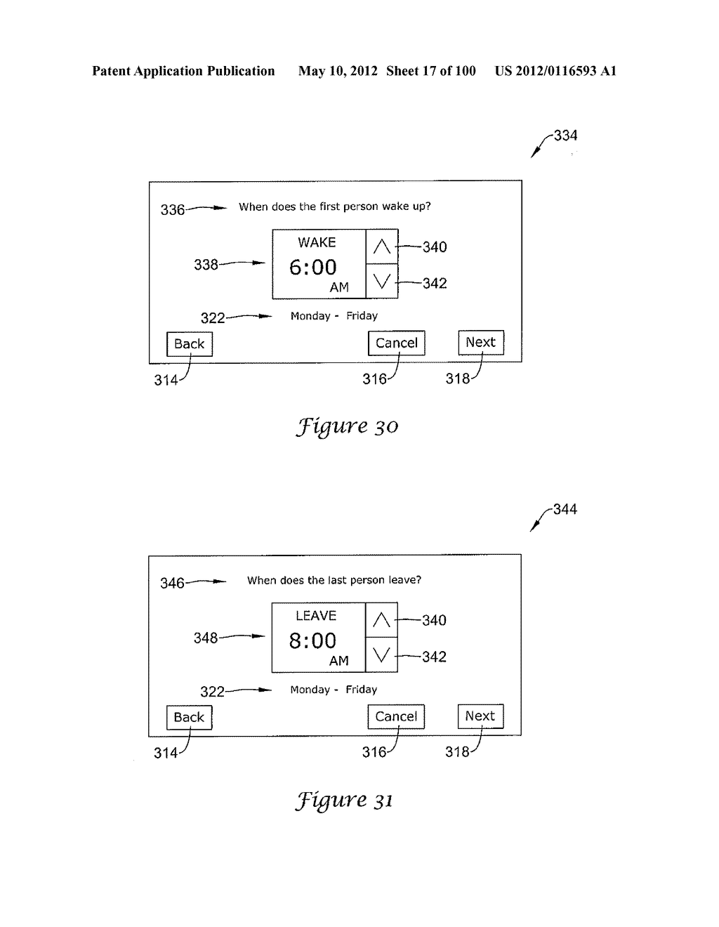 HVAC CONTROLLER THAT SELECTIVELY REPLACES OPERATING INFORMATION ON A     DISPLAY WITH SYSTEM STATUS INFORMATION - diagram, schematic, and image 18