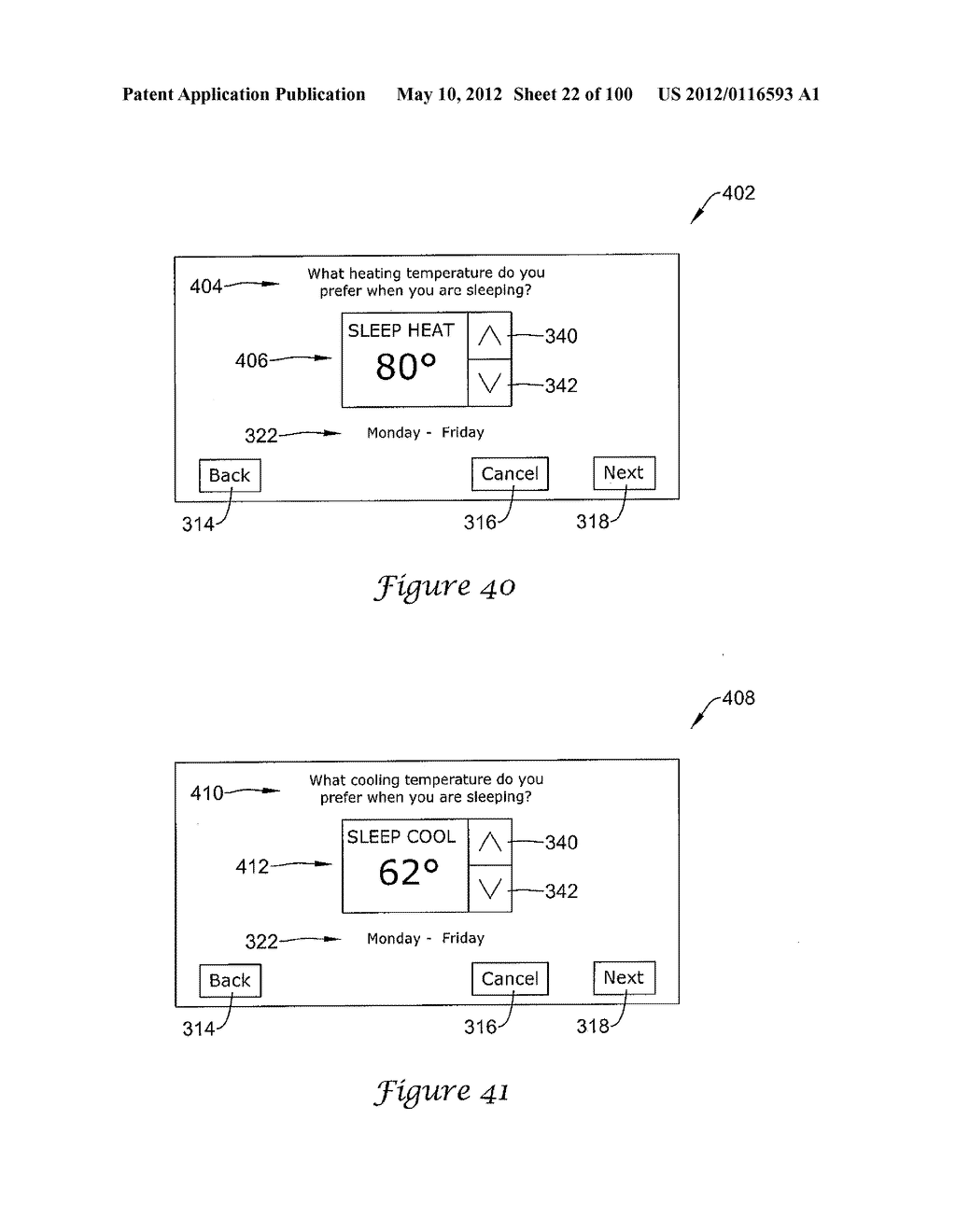 HVAC CONTROLLER THAT SELECTIVELY REPLACES OPERATING INFORMATION ON A     DISPLAY WITH SYSTEM STATUS INFORMATION - diagram, schematic, and image 23