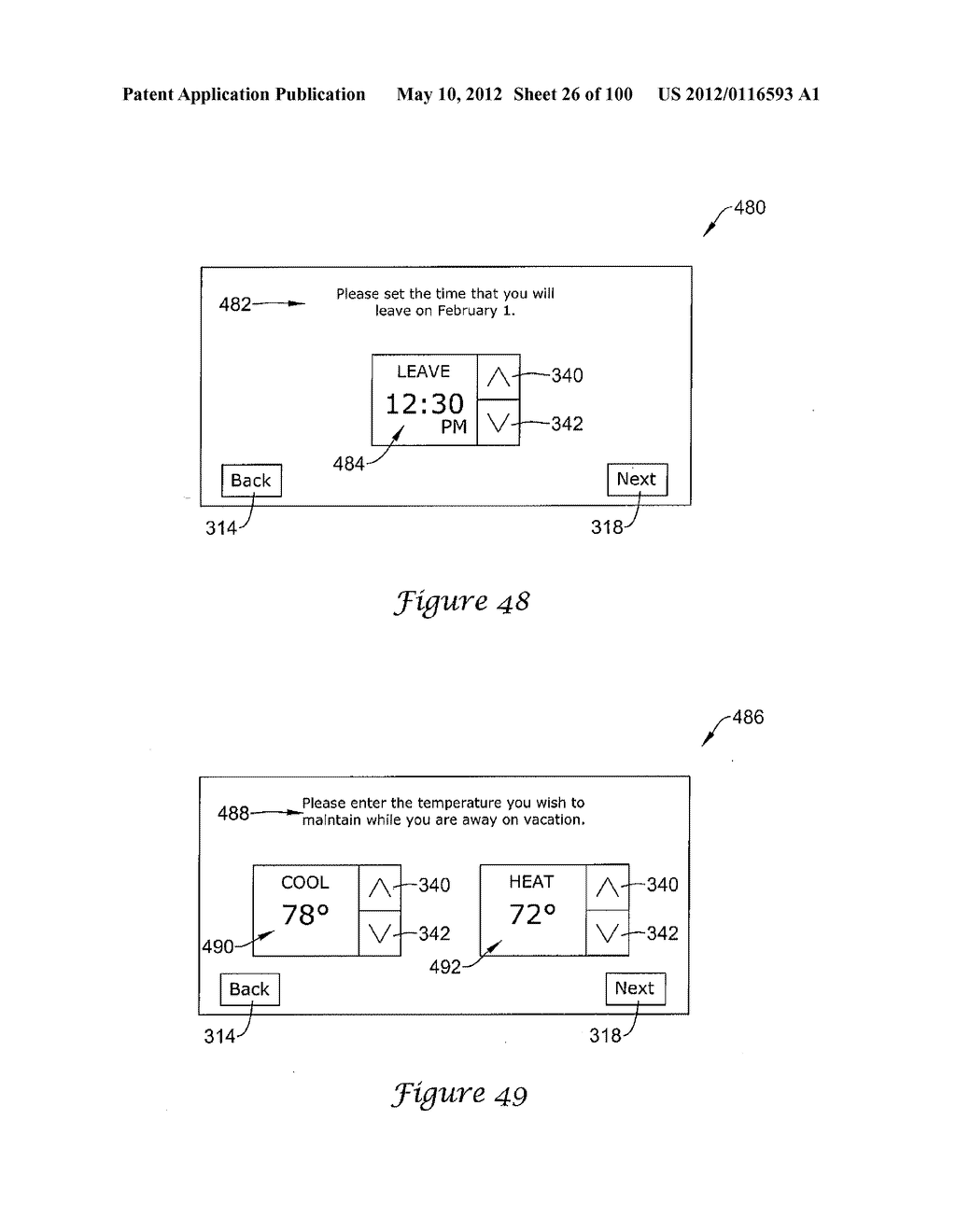 HVAC CONTROLLER THAT SELECTIVELY REPLACES OPERATING INFORMATION ON A     DISPLAY WITH SYSTEM STATUS INFORMATION - diagram, schematic, and image 27