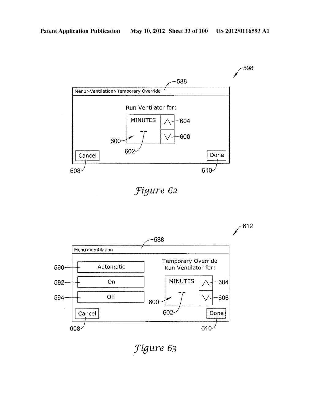 HVAC CONTROLLER THAT SELECTIVELY REPLACES OPERATING INFORMATION ON A     DISPLAY WITH SYSTEM STATUS INFORMATION - diagram, schematic, and image 34