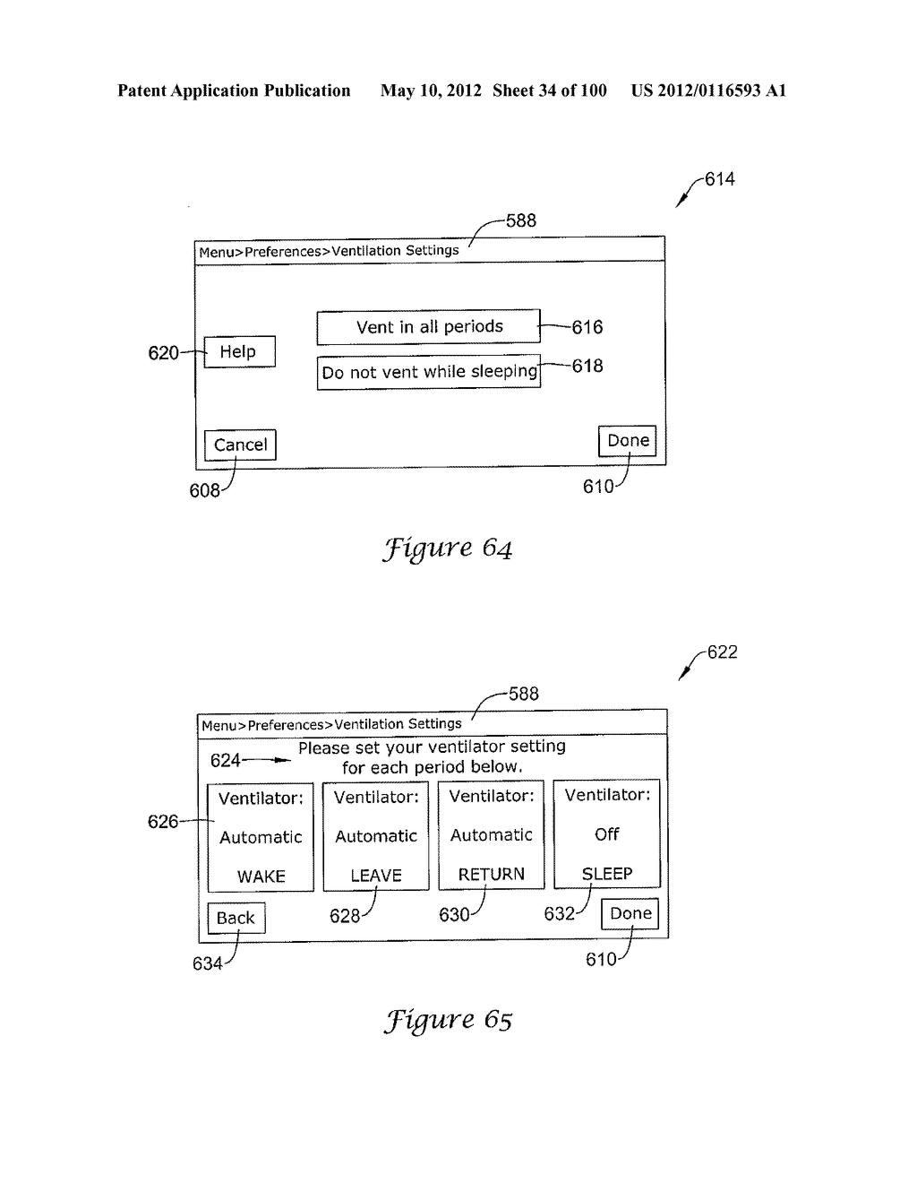 HVAC CONTROLLER THAT SELECTIVELY REPLACES OPERATING INFORMATION ON A     DISPLAY WITH SYSTEM STATUS INFORMATION - diagram, schematic, and image 35