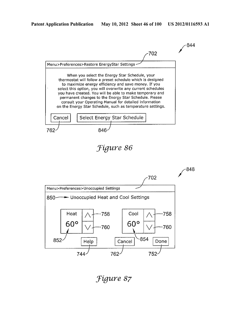 HVAC CONTROLLER THAT SELECTIVELY REPLACES OPERATING INFORMATION ON A     DISPLAY WITH SYSTEM STATUS INFORMATION - diagram, schematic, and image 47