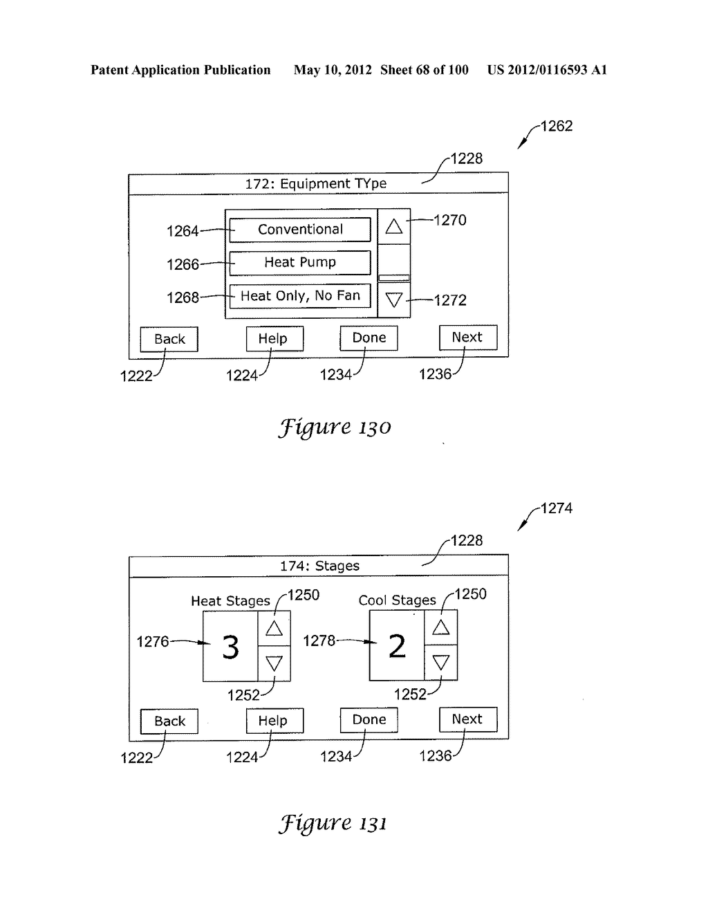 HVAC CONTROLLER THAT SELECTIVELY REPLACES OPERATING INFORMATION ON A     DISPLAY WITH SYSTEM STATUS INFORMATION - diagram, schematic, and image 69