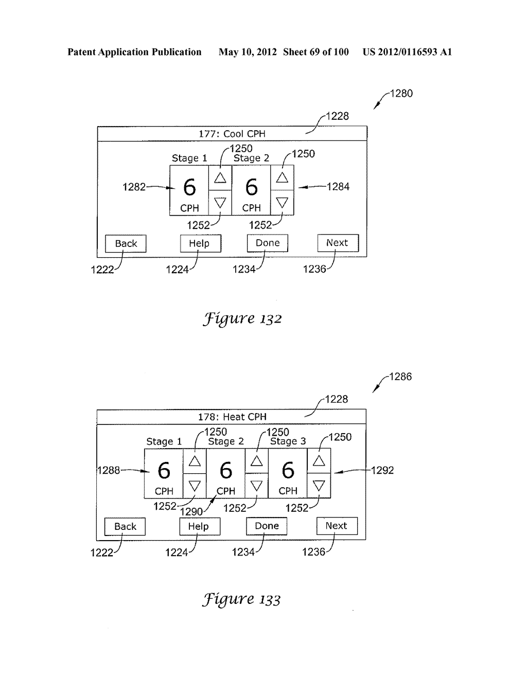 HVAC CONTROLLER THAT SELECTIVELY REPLACES OPERATING INFORMATION ON A     DISPLAY WITH SYSTEM STATUS INFORMATION - diagram, schematic, and image 70