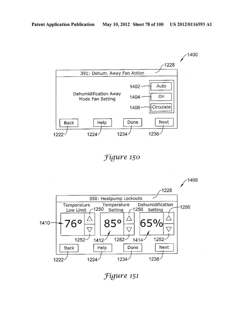 HVAC CONTROLLER THAT SELECTIVELY REPLACES OPERATING INFORMATION ON A     DISPLAY WITH SYSTEM STATUS INFORMATION - diagram, schematic, and image 79