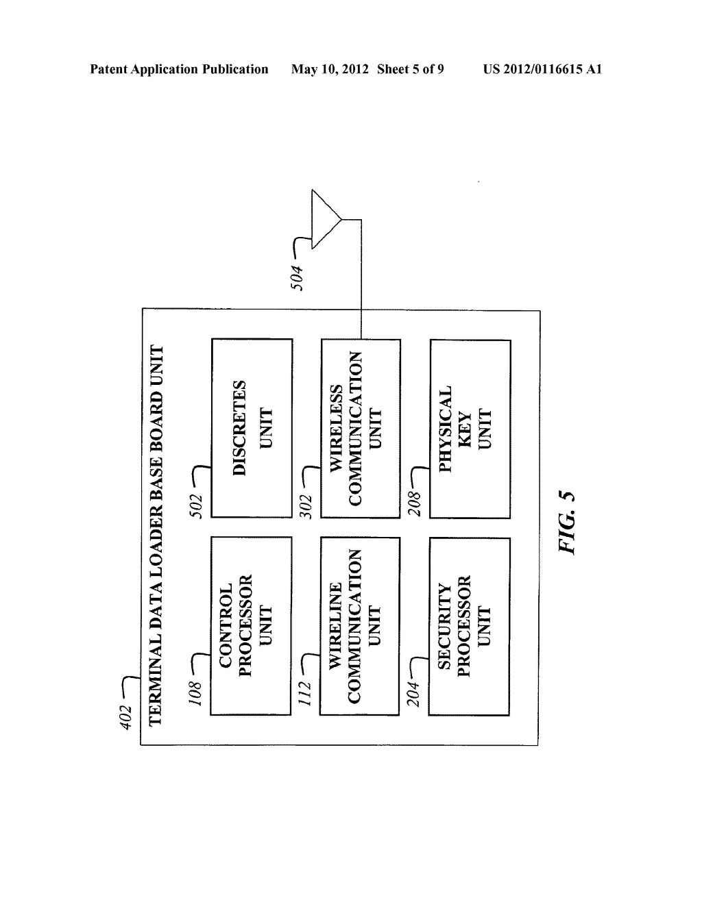 Secure Terminal Data Loader Apparatus and Method for a Mobile Platform - diagram, schematic, and image 06