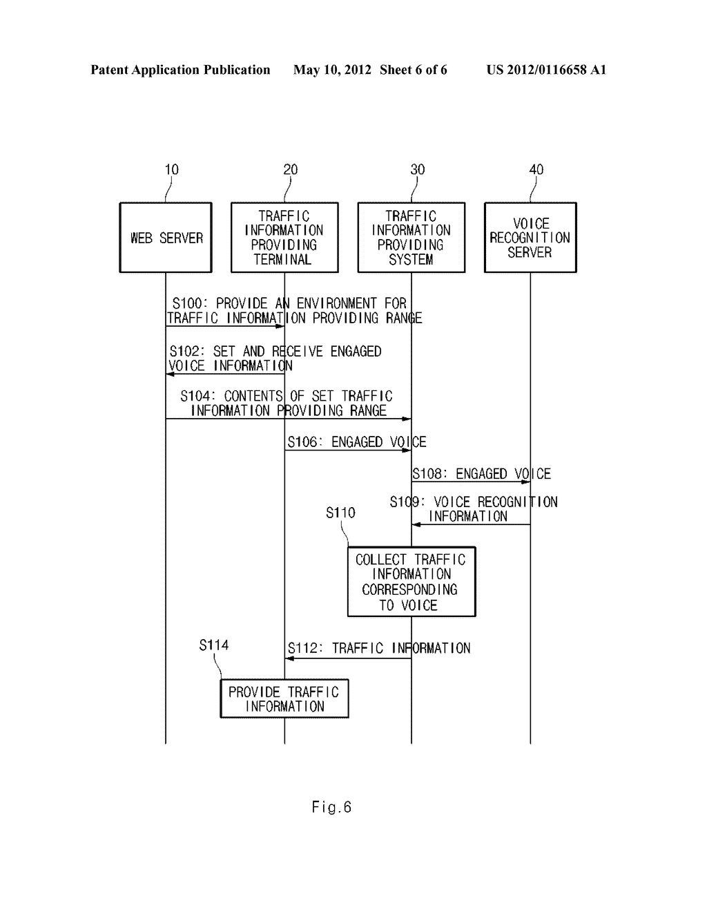 TRAFFIC INFORMATION PROVIDING SYSTEM AND TERMINAL AND METHOD OF PROVIDING     TRAFFIC INFORMATION USING THE SAME - diagram, schematic, and image 07