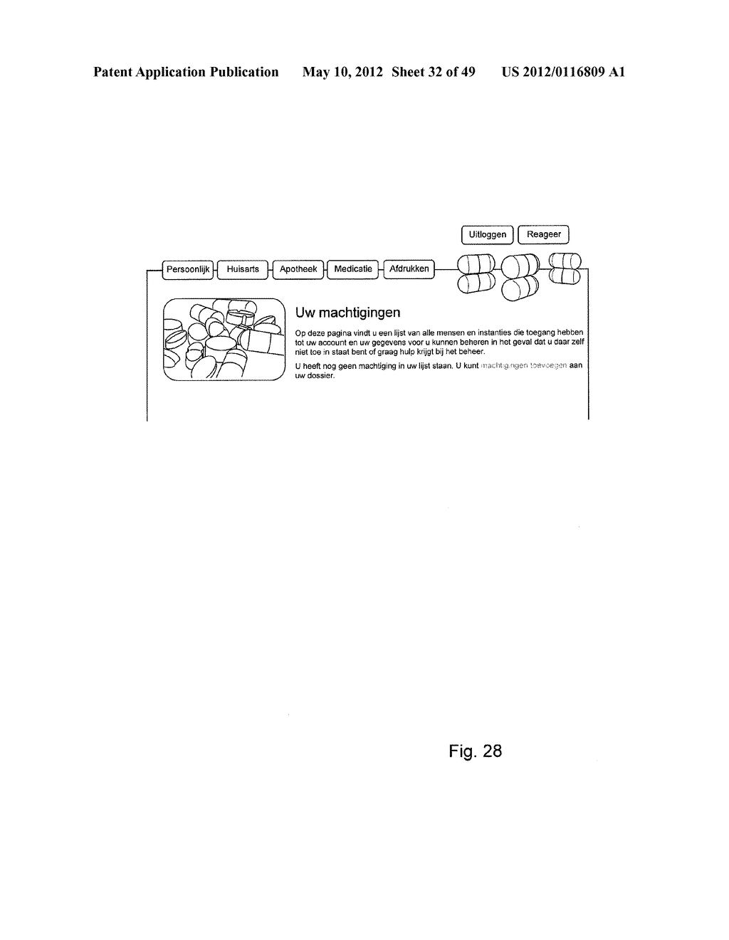 METHOD FOR CREATING AND/OR KEEPING A PERSONAL MEDICATION FILE WITH THE AID     OF A COMPUTER SYSTEM - diagram, schematic, and image 33