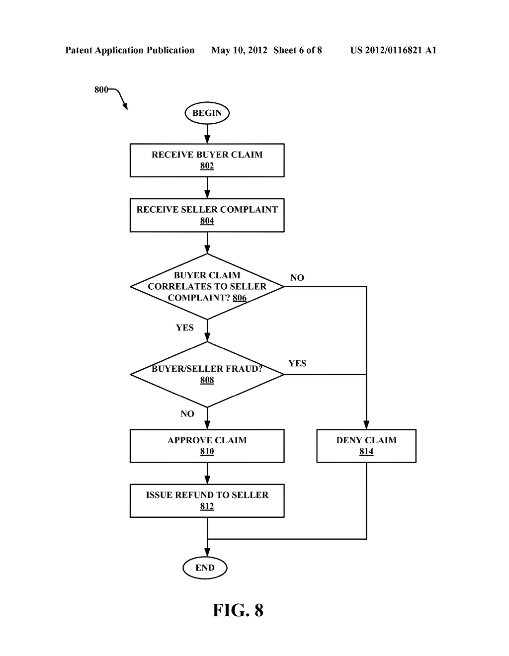 SYSTEM AND METHOD FOR CORRELATING A SELLER'S INSURANCE CLAIM WITH A     BUYER'S COMPLAINT - diagram, schematic, and image 07