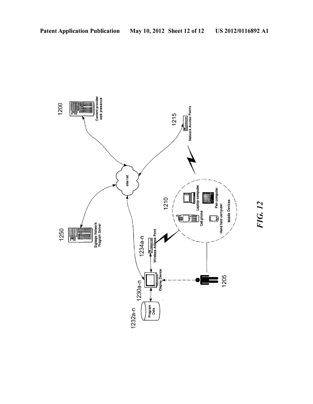 SYSTEM AND METHOD FOR DELIVERING AND OPTIMIZING MEDIA PROGRAMMING IN     PUBLIC SPACES WITH FEDERATION OF DIGITAL SIGNAGE NETWORKS - diagram, schematic, and image 13