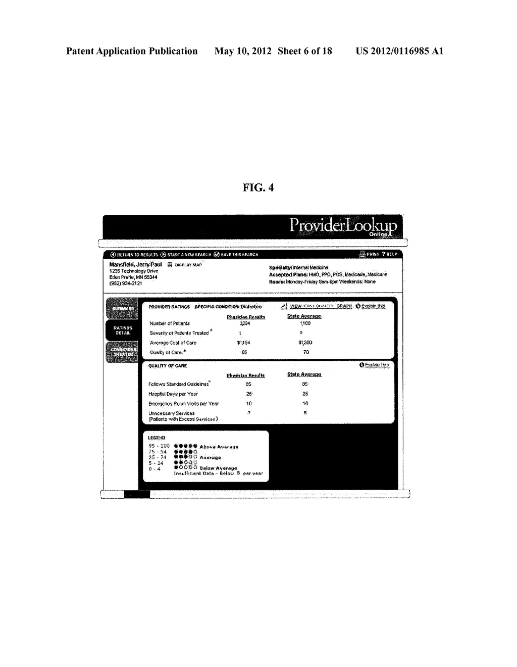 METHODS FOR GENERATING HEALTHCARE PROVIDER QUALITY AND COST RATING DATA - diagram, schematic, and image 07