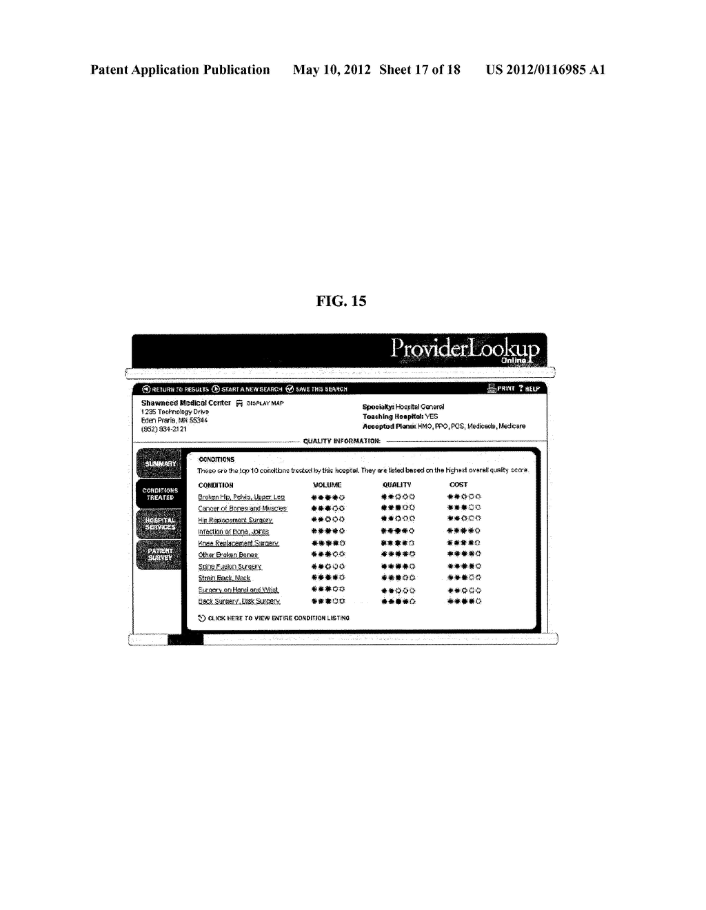 METHODS FOR GENERATING HEALTHCARE PROVIDER QUALITY AND COST RATING DATA - diagram, schematic, and image 18