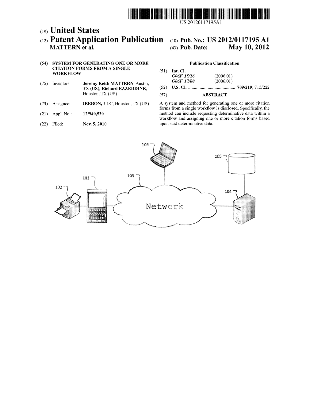 System for Generating one or more Citation Forms from a Single Workflow - diagram, schematic, and image 01