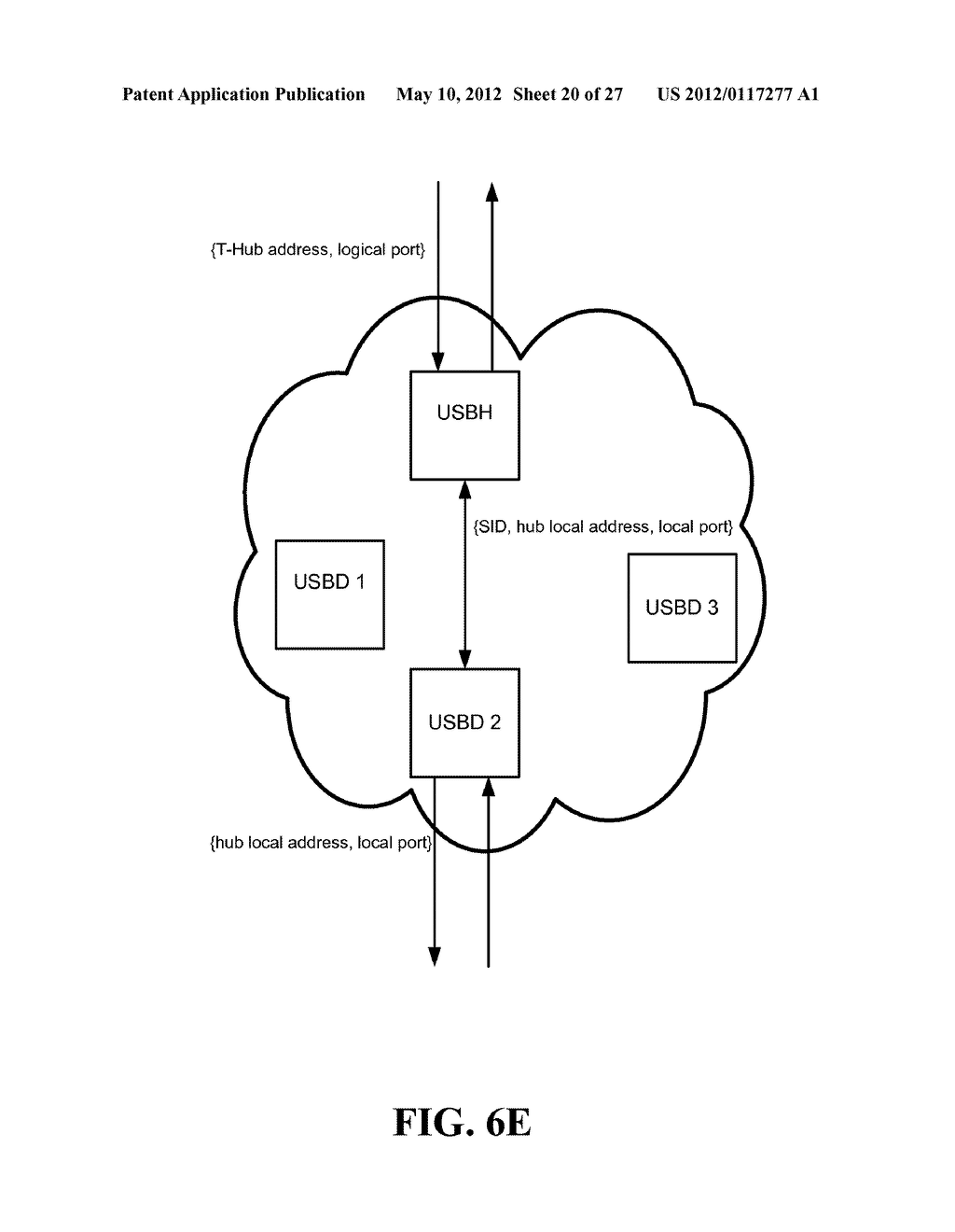 Method and system for USB addressing by a network adaptor - diagram, schematic, and image 21