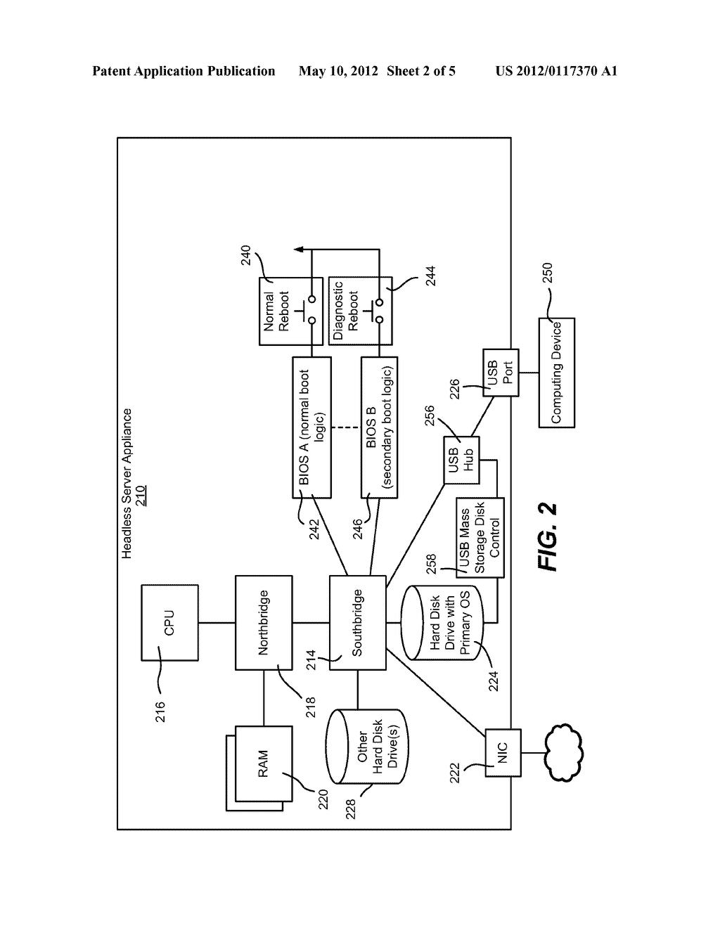 HARDWARE DIAGNOSTICS AND SOFTWARE RECOVERY ON HEADLESS SERVER APPLIANCES - diagram, schematic, and image 03