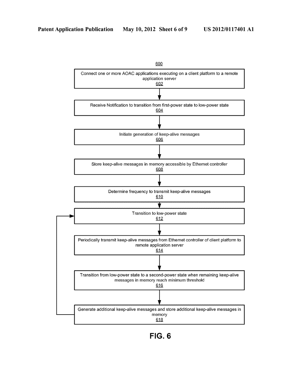 MAINTAINING CONNECTIVITY DURING LOW POWER OPERATION - diagram, schematic, and image 07