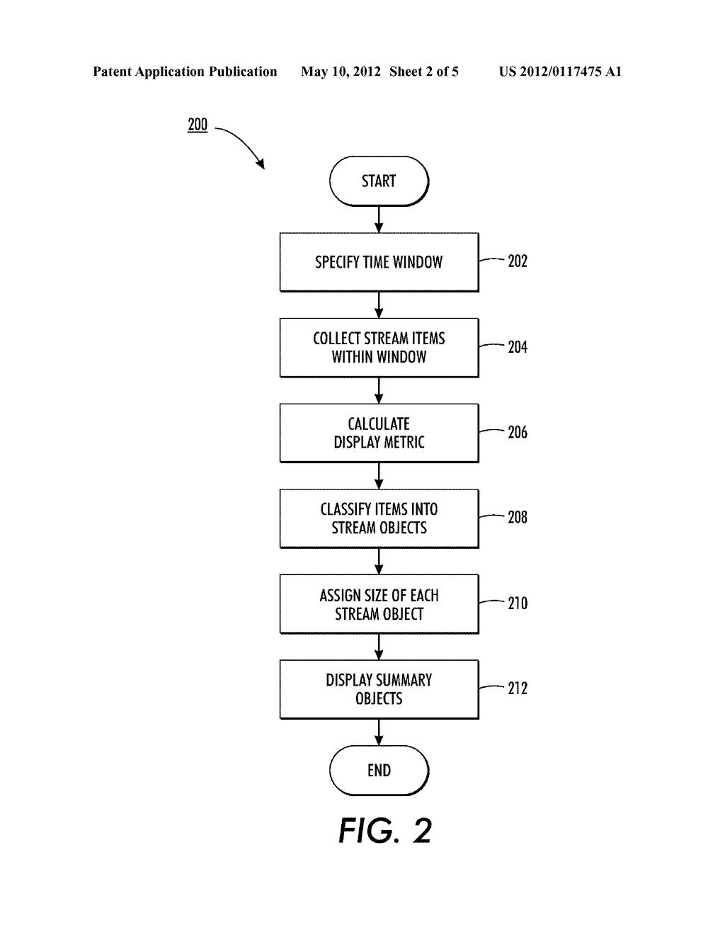 System And Method For Generating An Information Stream Summary Using A     Display Metric - diagram, schematic, and image 03