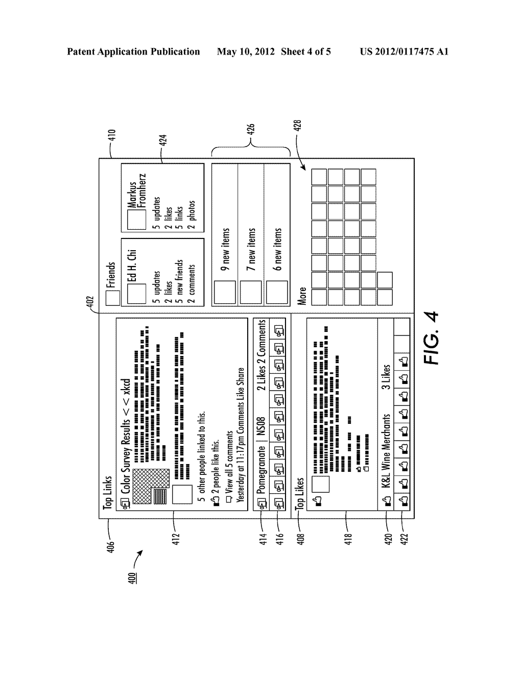 System And Method For Generating An Information Stream Summary Using A     Display Metric - diagram, schematic, and image 05