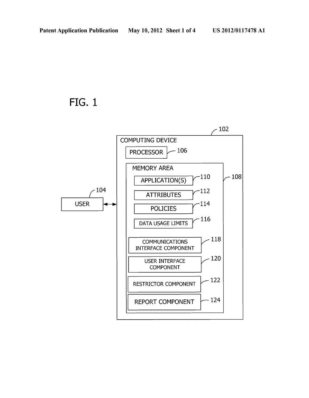 MANAGING NETWORK USAGE PER APPLICATION VIA POLICIES - diagram, schematic, and image 02