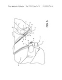 ZIPPER ARRANGEMENT WITH WHEELED SLIDER diagram and image