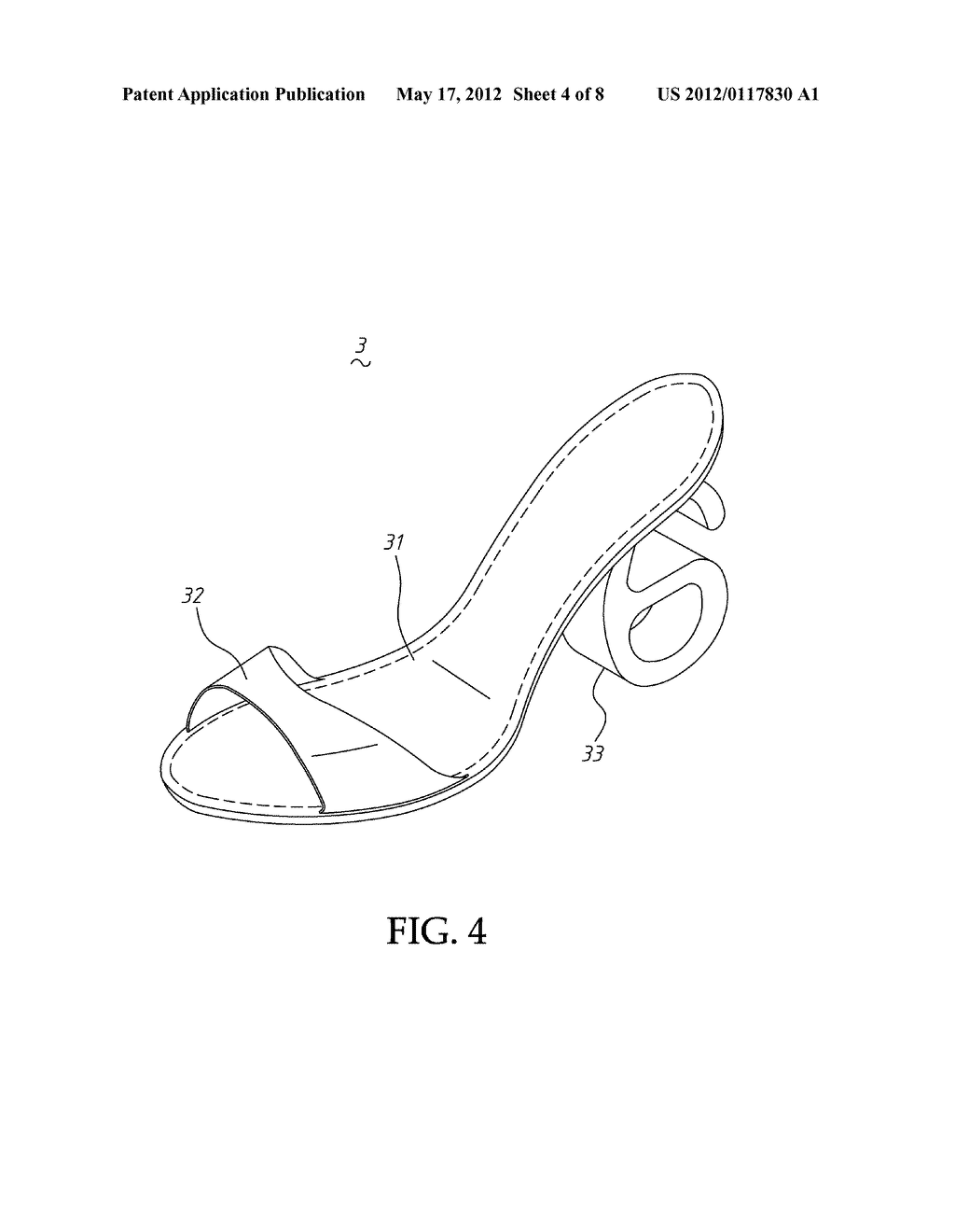 STRUCTURE OF A HIGH-HEELED SHOE - diagram, schematic, and image 05