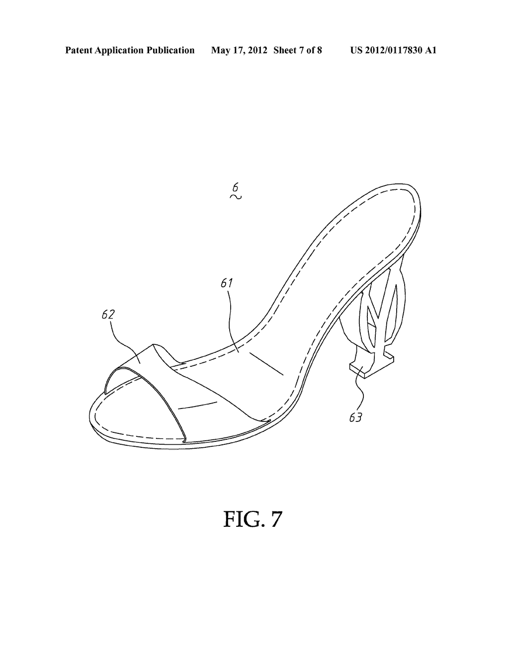 STRUCTURE OF A HIGH-HEELED SHOE - diagram, schematic, and image 08